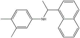 3,4-dimethyl-N-[1-(naphthalen-1-yl)ethyl]aniline 结构式