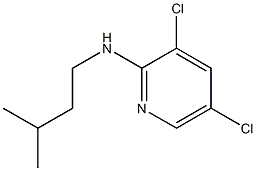 3,5-dichloro-N-(3-methylbutyl)pyridin-2-amine 结构式