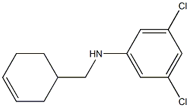 3,5-dichloro-N-(cyclohex-3-en-1-ylmethyl)aniline 结构式