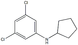 3,5-dichloro-N-cyclopentylaniline 结构式