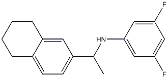 3,5-difluoro-N-[1-(5,6,7,8-tetrahydronaphthalen-2-yl)ethyl]aniline 结构式