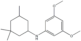 3,5-dimethoxy-N-(3,3,5-trimethylcyclohexyl)aniline 结构式