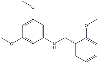 3,5-dimethoxy-N-[1-(2-methoxyphenyl)ethyl]aniline 结构式