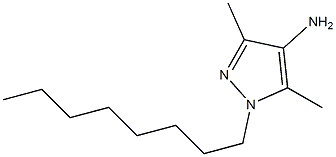 3,5-dimethyl-1-octyl-1H-pyrazol-4-amine 结构式