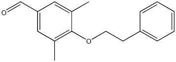 3,5-dimethyl-4-(2-phenylethoxy)benzaldehyde 结构式