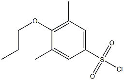 3,5-dimethyl-4-propoxybenzene-1-sulfonyl chloride 结构式