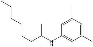 3,5-dimethyl-N-(octan-2-yl)aniline 结构式