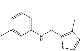 3,5-dimethyl-N-[(3-methylthiophen-2-yl)methyl]aniline 结构式