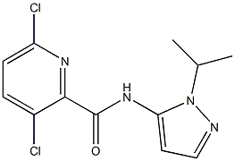 3,6-dichloro-N-[1-(propan-2-yl)-1H-pyrazol-5-yl]pyridine-2-carboxamide 结构式