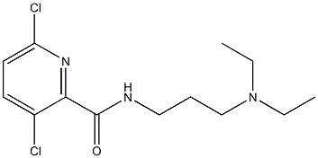 3,6-dichloro-N-[3-(diethylamino)propyl]pyridine-2-carboxamide 结构式