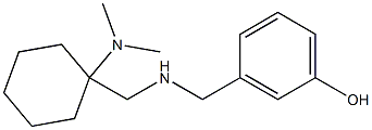 3-[({[1-(dimethylamino)cyclohexyl]methyl}amino)methyl]phenol 结构式