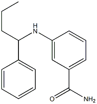 3-[(1-phenylbutyl)amino]benzamide 结构式