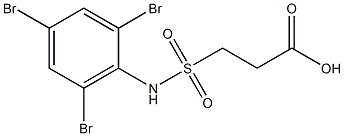 3-[(2,4,6-tribromophenyl)sulfamoyl]propanoic acid 结构式