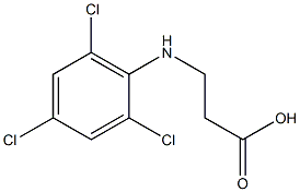 3-[(2,4,6-trichlorophenyl)amino]propanoic acid 结构式