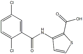 3-[(2,5-dichlorobenzene)amido]thiophene-2-carboxylic acid 结构式