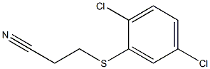 3-[(2,5-dichlorophenyl)sulfanyl]propanenitrile 结构式