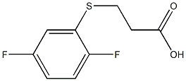 3-[(2,5-difluorophenyl)thio]propanoic acid 结构式