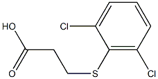 3-[(2,6-dichlorophenyl)thio]propanoic acid 结构式