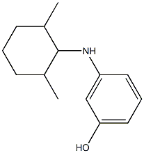 3-[(2,6-dimethylcyclohexyl)amino]phenol 结构式