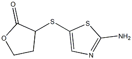 3-[(2-amino-1,3-thiazol-5-yl)sulfanyl]oxolan-2-one 结构式