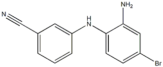 3-[(2-amino-4-bromophenyl)amino]benzonitrile 结构式