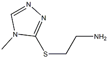 3-[(2-aminoethyl)sulfanyl]-4-methyl-4H-1,2,4-triazole 结构式