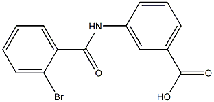 3-[(2-bromobenzoyl)amino]benzoic acid 结构式