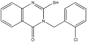 3-[(2-chlorophenyl)methyl]-2-sulfanyl-3,4-dihydroquinazolin-4-one 结构式