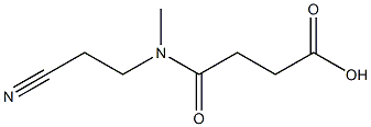 3-[(2-cyanoethyl)(methyl)carbamoyl]propanoic acid 结构式