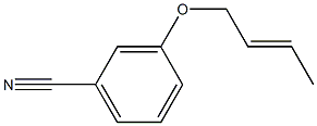 3-[(2E)-but-2-enyloxy]benzonitrile 结构式