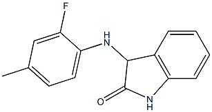 3-[(2-fluoro-4-methylphenyl)amino]-2,3-dihydro-1H-indol-2-one 结构式