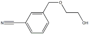 3-[(2-hydroxyethoxy)methyl]benzonitrile 结构式