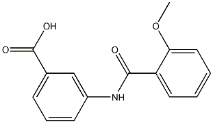 3-[(2-methoxybenzoyl)amino]benzoic acid 结构式