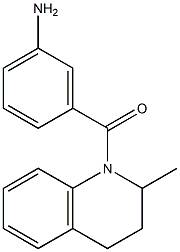 3-[(2-methyl-1,2,3,4-tetrahydroquinolin-1-yl)carbonyl]aniline 结构式