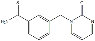 3-[(2-oxopyrimidin-1(2H)-yl)methyl]benzenecarbothioamide 结构式