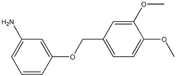 3-[(3,4-dimethoxyphenyl)methoxy]aniline 结构式