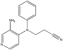 3-[(3-aminopyridin-4-yl)(phenyl)amino]propanenitrile 结构式