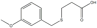 3-[(3-methoxybenzyl)thio]propanoic acid 结构式