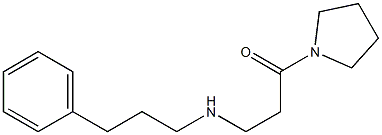 3-[(3-phenylpropyl)amino]-1-(pyrrolidin-1-yl)propan-1-one 结构式