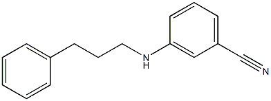 3-[(3-phenylpropyl)amino]benzonitrile 结构式