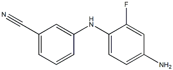 3-[(4-amino-2-fluorophenyl)amino]benzonitrile 结构式