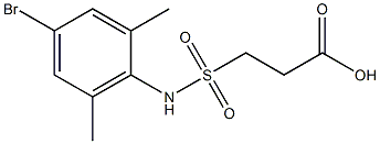 3-[(4-bromo-2,6-dimethylphenyl)sulfamoyl]propanoic acid 结构式