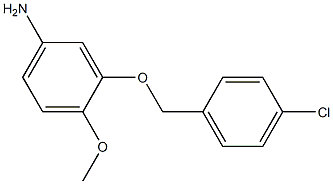 3-[(4-chlorobenzyl)oxy]-4-methoxyaniline 结构式