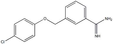 3-[(4-chlorophenoxy)methyl]benzenecarboximidamide 结构式