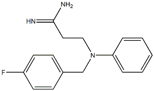 3-[(4-fluorobenzyl)(phenyl)amino]propanimidamide 结构式