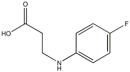 3-[(4-fluorophenyl)amino]propanoic acid 结构式