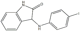 3-[(4-iodophenyl)amino]-2,3-dihydro-1H-indol-2-one 结构式