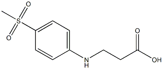 3-[(4-methanesulfonylphenyl)amino]propanoic acid 结构式