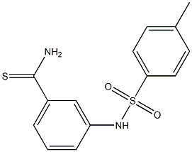 3-[(4-methylbenzene)sulfonamido]benzene-1-carbothioamide 结构式