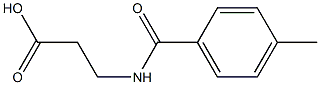 3-[(4-methylbenzoyl)amino]propanoic acid 结构式